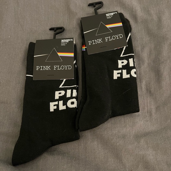 Pink Floyd 2 pairs of Black Socks New - Picture 1 of 4